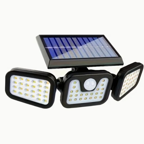 태양열로 작동하는 다각형 모션 센서 벽 조명 | IP44 태양열 야외 조명 | 자동 조절 및 270° 범위로 정원, 차고, 통로에 적합