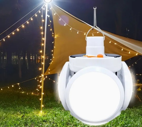 휴대용 태양 캠핑 핸드 램프, 후크 포함, IP44 방수 접이식 LED 축구 램프, 충전식 USB 야외 캠핑 라이트, 가정, 사무실, 텐트, 자동차, 비상 전력 중단, 비상 라이트에 적합