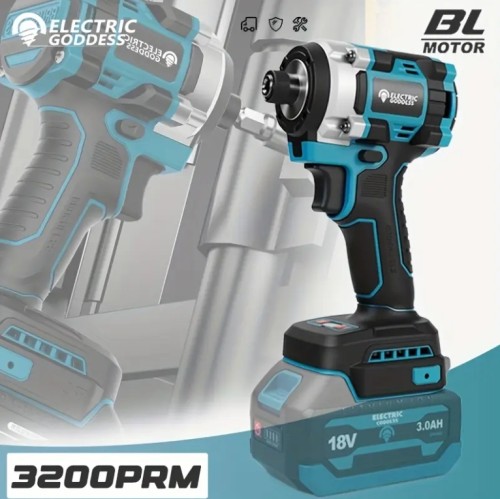 전기 여신 18V 무선 드릴/드라이버 - 헤비듀티 모터, 마키타 호환 고속 충전기, 가정용 및 건설 작업에 강력한 전동 스크루드라이버
