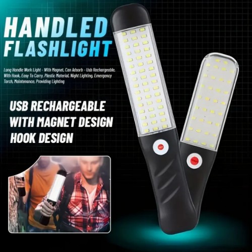 초고휘도 멀티 기능 LED 작업등, 충전식 손전등, 후크 포함 야외 탐색등, 회전형 자석 디자인 캠핑 램프