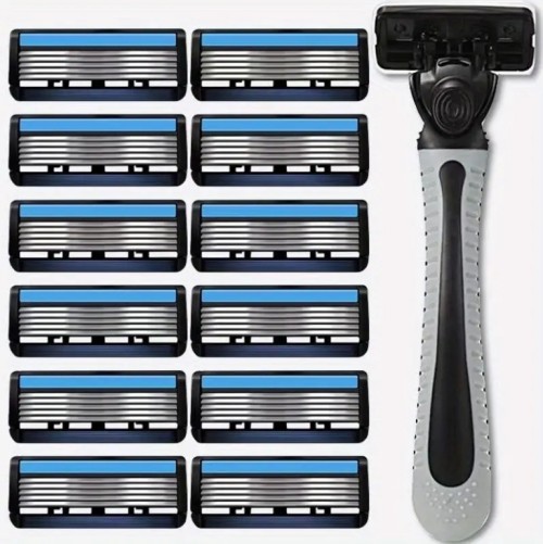 스테인리스 스틸 6층 수동 면도기 세트