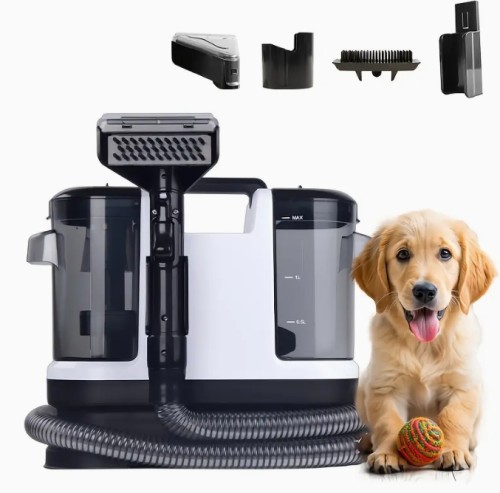 최고의 다용도 휴대용 카펫, 러그 및 업홀스터리 클리너 진공청소기, 애완동물, 자동차 및 자동 디테일러, 다양한 도구와 솔루션 포함, 13KPa, 500W, 홈 클리닝