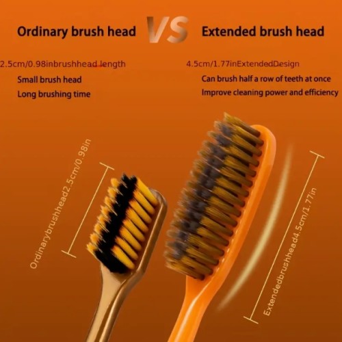 6pcs 초박형 부드러운 브러시 치약, 풀 사이즈 헤드, 향수 없는, 나일론 브러시, 부드러운, 성인 남녀 공용