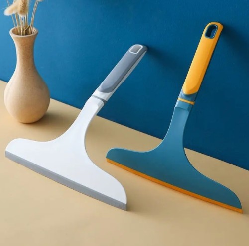 2-in-1 전문 유리 청소 스크레이퍼, 튼튼한 플라스틱, 가정 및 상업용으로 이상적, 쉽게 청소 및 유지 관리