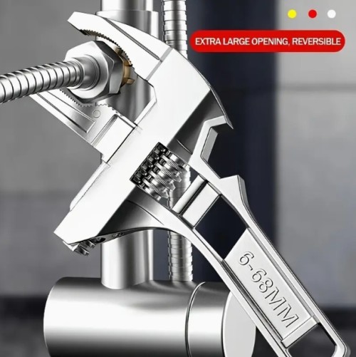 6-68mm 범용 수리 욕실 손 도구 대형 오픈 엔드 파이프 플라이어 너트 키 조절 가능한 렌치 가정 수리 공구