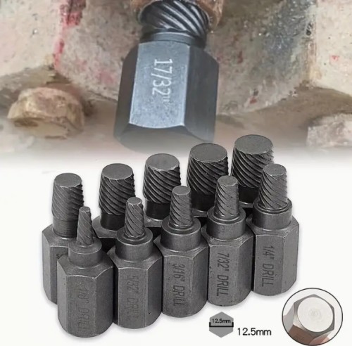 25개/10개 헥스 소켓 스크류 추출기 세트, 내구성 강철 볼트 및 너트 제거 키트, 손상된 볼트와 나사 쉽게 제거용, 전문가급 멀티슬롯 디자인, 부식 방지 재질, 정밀 엔지니어링, 수동 드라이버 세트, 홈 개선 및 DIY 수리 도구