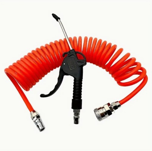 1개 공기 블로우 건 및 6.0미터 EVA 공기 압축기 호스 튜브, 공기 압축기 액세서리 먼지 제거 청소 도구