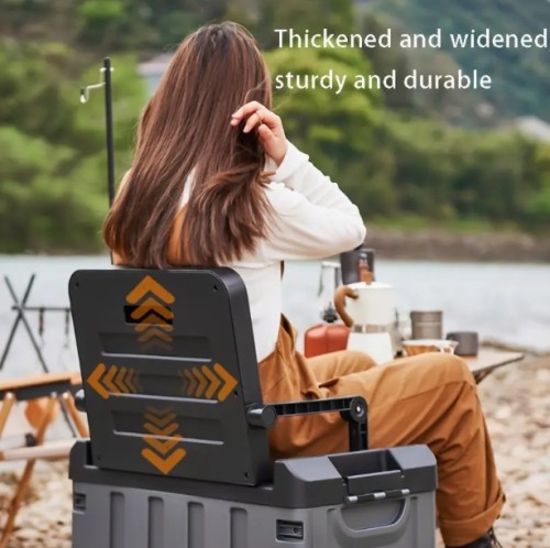 접이식 아웃도어 차량 보관함 - 의류, 장난감 및 캠핑 필수품을 위한 다기능 멀티박스 - 대용량 자동차/차 내부 수납, 최고의 아버지날 선물