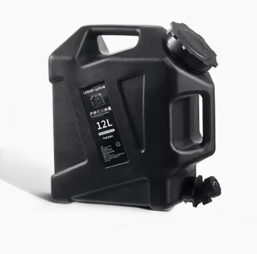 URBANWAVE 12.11L 휴대용 수도꼭지 탱크 - BPA 프리, 밀리터리 그린, 캠핑 및 하이킹에 이상적, 내구성 및 누수 방지, 비상 수수 저장, 야외 다목적