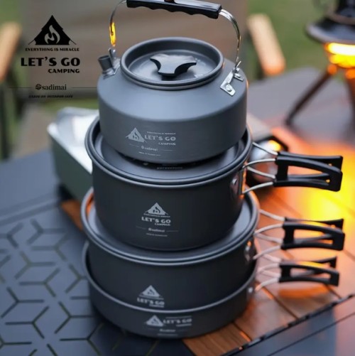 4pcs 알루미늄 합금 캠핑 조리기 세트, 조리기, 프라이팬, 끓는물, 범용 호환성, 하이킹 및 피크닉에 적합한 휴대용 야외 조리 키트 4,788 판매됨 판매자 NineMi 우수 판매자우수 판매자우수 판매자