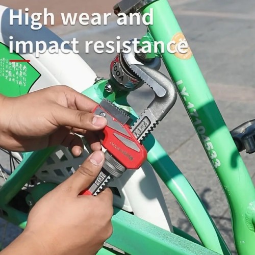 OuDiSi 헤비듀티 24치아 조절식 파이프 렌치 - 산업 및 가정용 녹 방지, 고탄소강, 배관 및 자동차 유지보수에 이상적