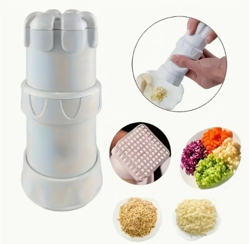 1개 셰프용 수동 마늘 프레스 미니 다기능 주방 도구 - 껍질 벗기기/분쇄기/갈아먹이기
