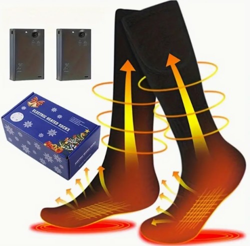 유니섹스 빠른 발열 기능 보온 양말 - 스키, 스노보드, 하이킹, 사이클링, 오토바이, 러닝용 겨울 스포츠 양말 - 효율적인 열 유지 - 남녀 공용 추운 날씨 선물 (크리스마스, 발렌타인데이, 할로윈), 야외 활동, 편안한 핏, 따뜻한 소재, 액티브 라이프스타일