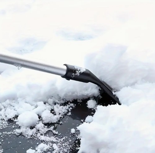 확장 가능한 길이의 자동차 눈 긁개: 선명한 시야를 위한 겨울 얼음 및 눈 제거 도구