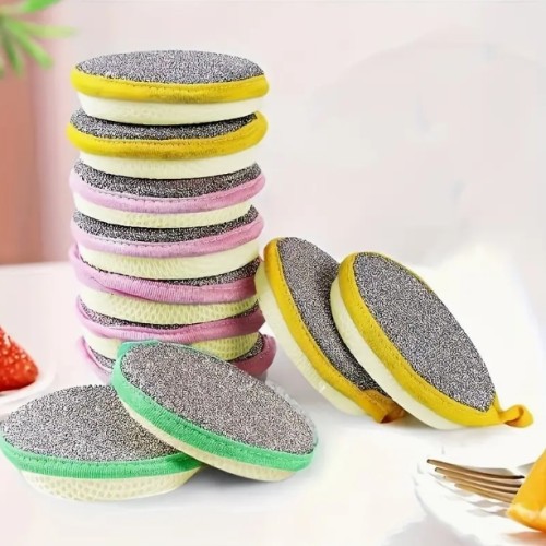 15개 양면 스크럽 스펀지 세트 - 재사용 가능, 세척 가능한 주방 청소 패드, 다목적 사용, 욕실, 차량 및 야외 청소에 적합, 청소용 스크럽 스펀지, 청소용 섬유, 주방 스크러버, 스토브 스펀지용