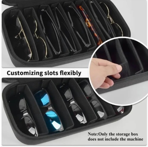 그라파 여행용 패션 안경 보관 가방 + 데이터 케이블 정리함 (Glapeame/Woodworm/CARFIA 편광 안경용) 남성용 안경 & 케이블 수납 홀더 (안경 및 케이블 미포함 - 가방만 포함)