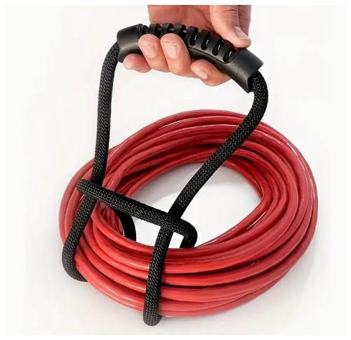 4계절용, 손잡이 수납백 포함 - 연장 코드 및 호스 정리함, 가정, 차고, 보트, RV 공간 절약형 - 내구성 강화, 쉬운 설치