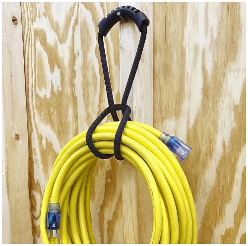 4계절용, 손잡이 수납백 포함 - 연장 코드 및 호스 정리함, 가정, 차고, 보트, RV 공간 절약형 - 내구성 강화, 쉬운 설치