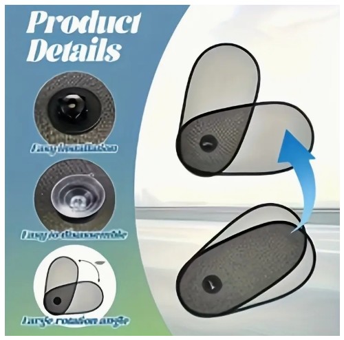 도매 자동차 측면 창 조절 가능한 선 셰이드 접이식 선 보호 단열재 시야 차단 안 함 측면 창 선 셰이드