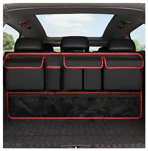 ATENJQCG 자동차 트렁크 정리함 10개 보관 가방, 대용량 옥스포드 천 후면 서스펜션 가방 SUV, 트럭, 밴 - 공간 절약 전문가, 자동차 보관함