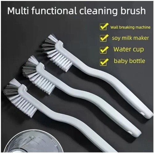 3개 일본식 360° 청소 브러시 - 주서, 블렌더, 냄비 바닥, 찻잔, 우유 컵, 싱크대 그릴 홈 등에 적합 - 다기능 매직 클리닝 도구 브러쉬