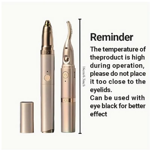 2-in-1 속눈썹 컬러 & 눈썹 정리기, 히팅 속눈썹 컬러, USB 충전식 휴대용 뷰티 도구, 여성 선물용