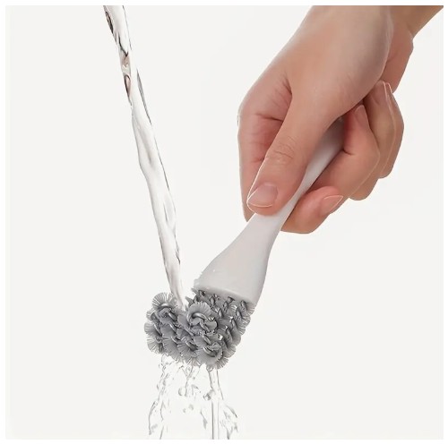 1pc 다용도 청소 브러시, 손잡이, 내구성, 재사용 가능한 플라스틱, 고rigid, 전기 없음, 거실, 침실, 야외, 화장실, 주방에 적합 - 쉽게 도달하고 코너 청소 도구