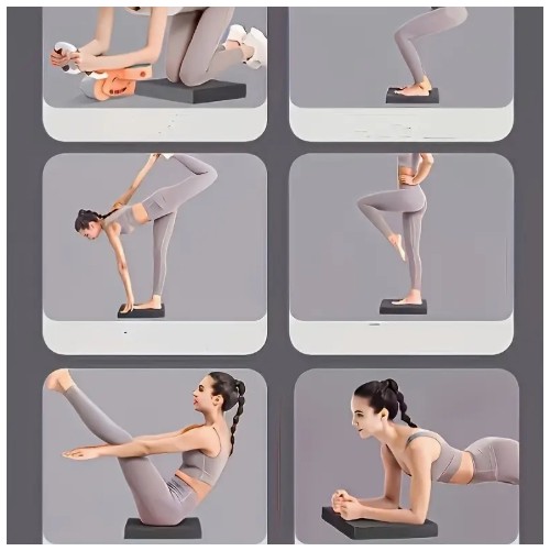 1개 TPE 무릎 보호대, 운동 피트니스용 내구성 무릎 쿠션, 단색, 편안한 미끄럼 방지 표면, 두께 4cm, 보라색