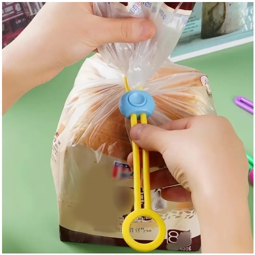 20/10/5개 컬러 랜덤 밀봉 바인딩 다목적 풀 링 버클 주방 식품 가방 바인딩 로프 멀티 컬러 1세트