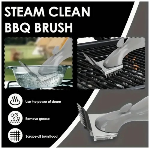 헤비듀티 그릴 브러쉬 - 긴 손잡이 스테인리스 스틸 BBQ 청소용 브러시, 캐스트 아이언·세라믹·가스·숯불그릴 전용, 녹 방지, 편안한 그립감, 전문가 및 가정용 바베큐 필마스터를 위한 튼튼한 구조, 야외 요리 액세서리