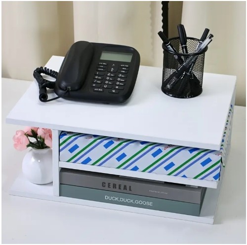 데스크탑 문구류 보관대 프린터 선반 홈 데스크 보관 선반