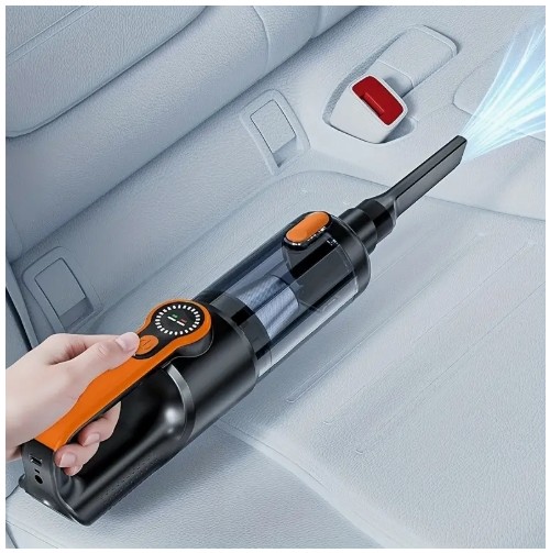 자동차용 핸드헬드 진공 청소기, USB 충전식, 다기능 LED 라이트, 가벼운 무게, 차량 및 애완동물 털에 적합