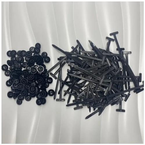 100개 헤비듀티 자체 잠금 나일론 케이블 타이 블랙 플라스틱 지퍼 풀 - 고강도 UV 저항성 자동차 수리, 가정용 및 야외 사용 다목적 정리 도구