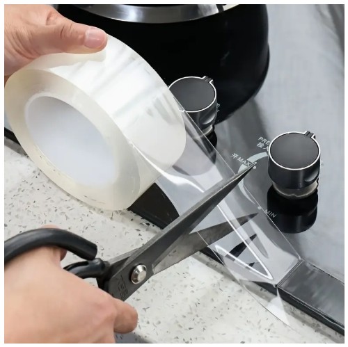 1개 투명한 주방용 방수테이프 - 자가 접착, 곰팡이 및 얼룩 방지, 100% 클리어 아크릴 나노 사인 & 균열 수리, DIY 애호가를 위한 100% 깨끗하고 매끄러운 디자인의 강력한 접착제로 내구성 있는 소재