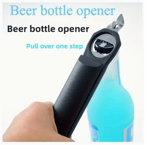 3-in-1 헤비듀티 자석식 자동 개봉 메커니즘 캔 & 병따개 - 조절 가능한 레버 & 인체공학적 핸들, 헤비듀티 금속 구조, 원터치 작동, 주방, 냉장고, 전자레인지용 공간 절약형 디자인 - 병, 잼, 소다, 맥주, 누출 방지 뚜껑 제거에 이상적 - 청소 및 보관이 쉬운 다기능 주방 필수품, 자석 베이스 & 편안한 인체공학적 그립