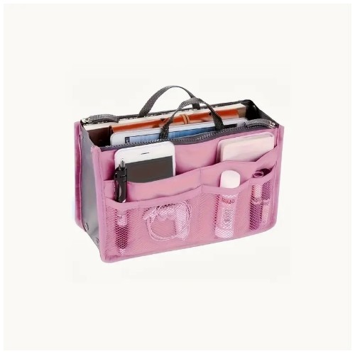 다기능 여행용 정리 가방 - 다중 포켓, 초경량 내구성 세탁 가능 지퍼 화장품 & 휴대용 가방, 메쉬 포켓 및 탄력 밴드 포함, 전자제품 수납용 (핑크, 블루, 그린, 오렌지, 퍼플, 블랙), 걸이형 화장품 여행 가방 6가지 색상