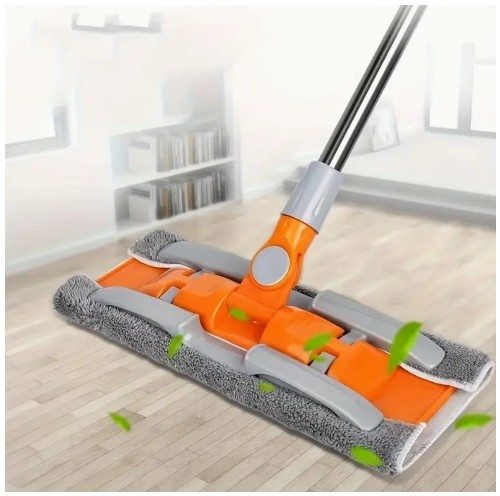 1 세트, 3개의 모프 천이있는 플랫 모프, 긴 핸들 클립-고정 천 플랫 모프, 내구성있는 회전 바닥 모프, 건조 및 젖은 이중 사용, 부엌 및 욕실 타일 목재 바닥 먼지 제거 모프, 청소 용품, 청소 도구