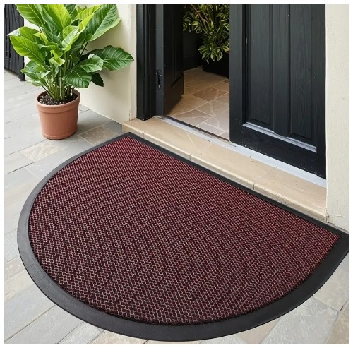 다자앙 브랜드] 반원형 도어매트 바닥 매트 단색 심플 바닥 매트 출입구 도어 미끄럼 방지 카펫 홈 착용 방지 및 긁힘 방지 바닥 매트 크리스마스 장식 크리스마스 선물