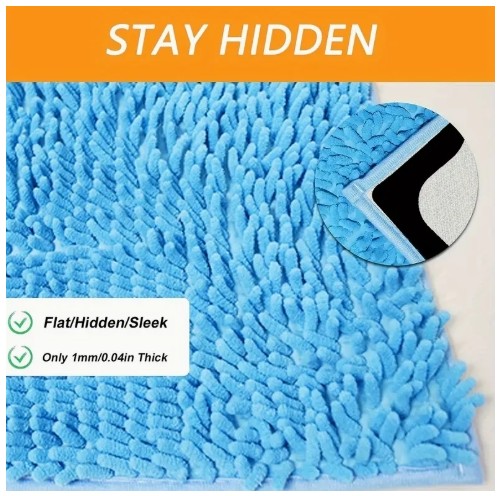 12개 프리미엄 미끄럼 방지 카펫 그리퍼 - 블랙, 거실, 식당 및 욕실 러그에 이상적 - 미끄러짐 및 굴러가는 가장자리 방지