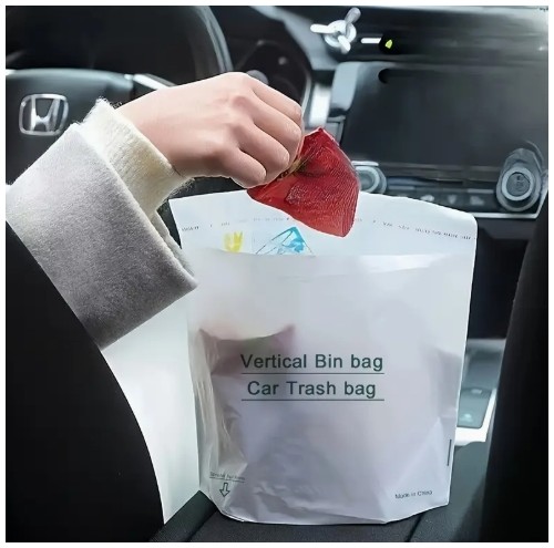 자동차용 일회용 쓰레기봉투 60/80/100/160개 세트, 방귀봉투, 크기 20.5cm x 24.99cm, 내구성을 위한 업그레이드 및 두꺼운 디자인. 자동차, 주방, 침실, 서재, 여행, 캠핑 등 다양한 환경에 적합