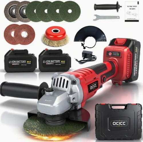 ocicc 독일 기술 고성능 무선 각도 전동톱 세트 (배터리 2개 포함)