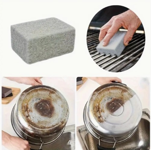 6팩 전문가용 멀티서페이스 클리닝 블록 - 에르고노믹 핸들, BBQ 그릴, 수영장 타일, 야외 주방 도구, 포슬린 & 스테인리스 스틸용 헤비듀티 얼룩 제거제 - 긁힘 방지 및 편안한 그립 디자인, 인터락킹 설계, 강력 청소용 스크러버