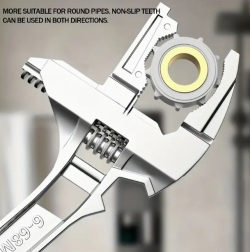 6-68mm 범용 수리 욕실 손 도구 대형 오픈 엔드 파이프 플라이어 너트 키 조절 가능한 렌치 가정 수리 공구