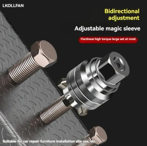 1 세트 전문 등급 조절 가능한 소켓 렌치 - 튼튼한 금속 구조, 페인트 마감, 효율적인 스크루 및 너트 제거를 위한 산업용 도구, DIY 열혈 팬과 전문가에게 이상적인