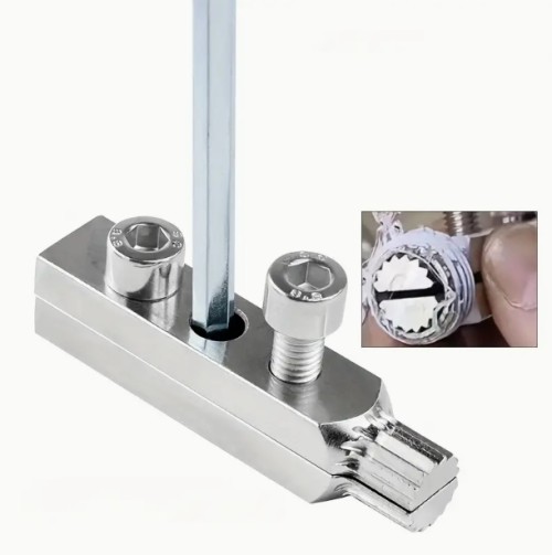 수도꼭지 손상 밸브 추출 도구 – 1/2-3/4인치 조절 가능한 각도, 강철 파이프 및 나사 제거기, 쉬운 그립 블루 핸들, 배관공 필수 유지보수 키트