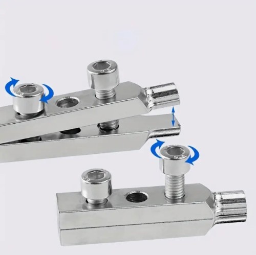 수도꼭지 손상 밸브 추출 도구 – 1/2-3/4인치 조절 가능한 각도, 강철 파이프 및 나사 제거기, 쉬운 그립 블루 핸들, 배관공 필수 유지보수 키트