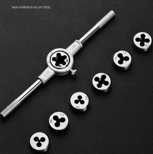 40개 ProMaster 메트릭 스레드 세트, 합금강 M3-M12, 고경도, 내구성 있는 금속 스레드 및 탭 도구 키트와 렌치, 전기 필요 없음, 필수 DIY 하드웨어 도구