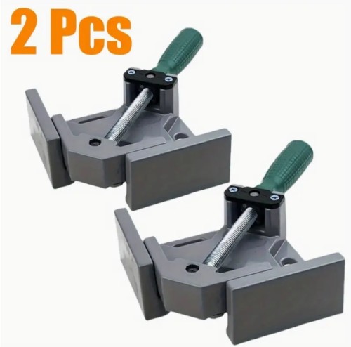 2개 세트 90도 우드워킹 클램프 - 알루미늄 합금 프레임용 조절 가능한 스윙 저, 용접 및 DIY 목공 프로젝트에 이상적인 우드워킹 클램프