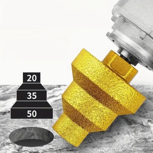 20/35/50mm 타일 대리석 유리 드릴 비트 M10 나사산 드릴 - 고효율 다목적 세라믹 절단 도구, 에르고노믹 그립으로 정밀한 드릴링 및 절단, 타일, 유리, 세라믹 재료용, 직선 나사 디자인, 견고한 구조