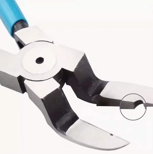 자동차 리벳 및 와이어 스트리핑용 다목적 대각선 플라이어 - 톱니 모양 그립이 있는 다기능 패스너 제거 도구, 파란색 손잡이가 달린 드라이버 부착물, 자동차 및 DIY 프로젝트를 위한 내구성 강철 구조